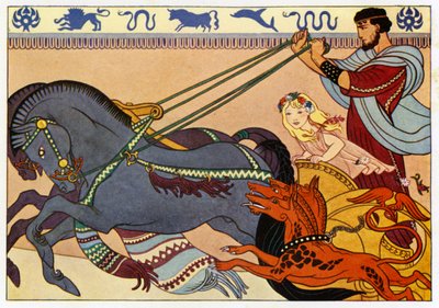 Plutón, Proserpina y Cerbero de Merlyn Mann